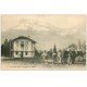 74 SAINT-GERVAIS-LES-BAINS. Paysans au labourage et Aiguille de Varens vers 1900