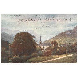 carte postale ancienne 74 SAINT-GERVAIS-LES-BAINS. Publicité Chocolat Cailler 1907