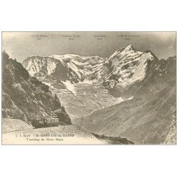 carte postale ancienne 74 SAINT-GERVAIS-LES-BAINS. Tramway du Mont Blanc. Timbre rare Orléans de 50 Centimes 1929