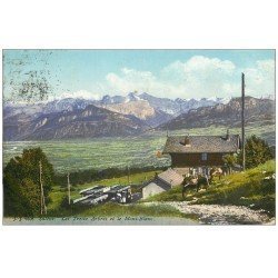 carte postale ancienne 74 SALEVE. Restaurant Les Treize Arbres 1919