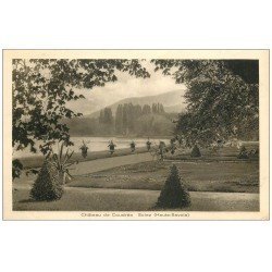 carte postale ancienne 74 SCIEZ. Château Coudrée 1926 Jardins