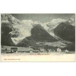 carte postale ancienne 74 STATION ET GLACIER DES BOSSONS
