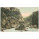 carte postale ancienne 74 THONON. Route de Bioge et Gorges du Diable 1911