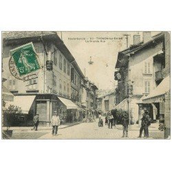 carte postale ancienne 74 THONON-LES-BAINS. La Grande Rue 1911