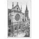 carte postale ancienne 74 THONON-LES-BAINS. Travaux de rénovations au pied de la Basilique. Carte photo