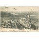 carte postale ancienne 26 CHATEAU DE CRUSSOL 1901. Ruines et Rhône. Tampon en relief
