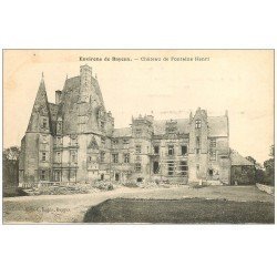 carte postale ancienne 14 CLINCHAMPS. Château de Fontaine Henri en rénovation