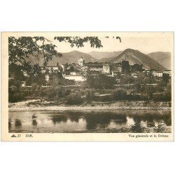 carte postale ancienne 26 DIE. Vue générale 1938. Timbre absent