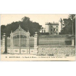 carte postale ancienne 26 MONTELIMAR. La Bégude de Mazenc. Château de Loubet