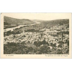 carte postale ancienne 26 NYONS. Ville et Vallée de l'Aygues