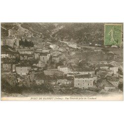 carte postale ancienne 26 PONT DE BARRET. Le Village vers 1920...