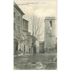 carte postale ancienne 26 SAINT-GERVAIS. Le Clocher