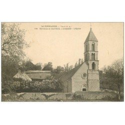 carte postale ancienne 14 COMMES. L'Eglise et Cimetière