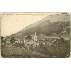 carte postale ancienne 26 SAINT-MARTIN-EN-VERCORS. Rochers d'Herboully et de Saint-Julien 1916