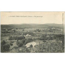carte postale ancienne 26 SAINT-PAUL-TROIS-CHATEAUX. Vue panoramique 1915
