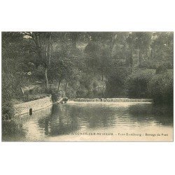 carte postale ancienne 14 CONDE-SUR-NOIREAU. Barrage du Pont 1920