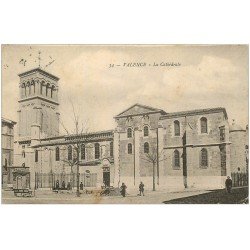 carte postale ancienne 26 VALENCE. La Cathédrale 1915
