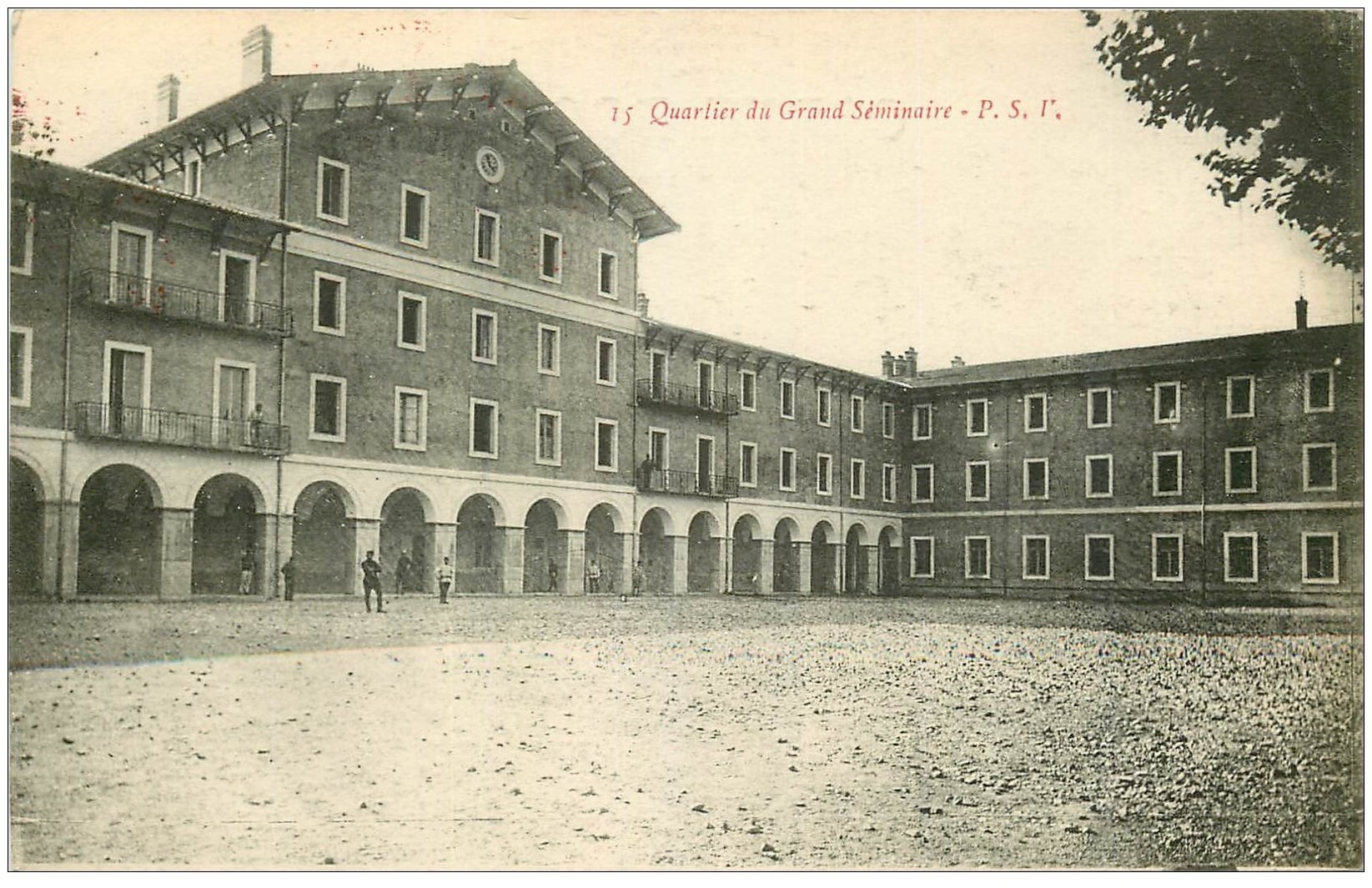 carte postale ancienne 26 VALENCE. Quartier du Grand Séminaire 1917