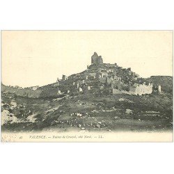 carte postale ancienne 26 VALENCE. Ruines de Crussol 1906