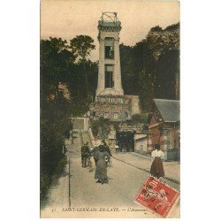 carte postale ancienne 78 SAINT-GERMAIN-EN-LAYE. L'Ascenseur 1909