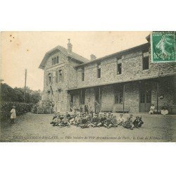 carte postale ancienne 78 SAINT-GERMAIN-EN-LAYE. Villa Scolaire de Paris Cour de Récréation 1922