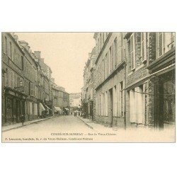 carte postale ancienne 14 CONDE-SUR-NOIREAU. Rue du Vieux Château