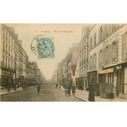 carte postale ancienne 78 VERSAILLES. Rue de l'Orangerie 1904 Commerce de vins