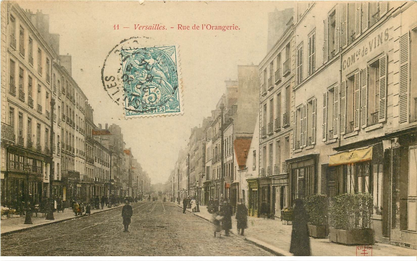 78 VERSAILLES. Rue de l'Orangerie 1904 Commerce de vins