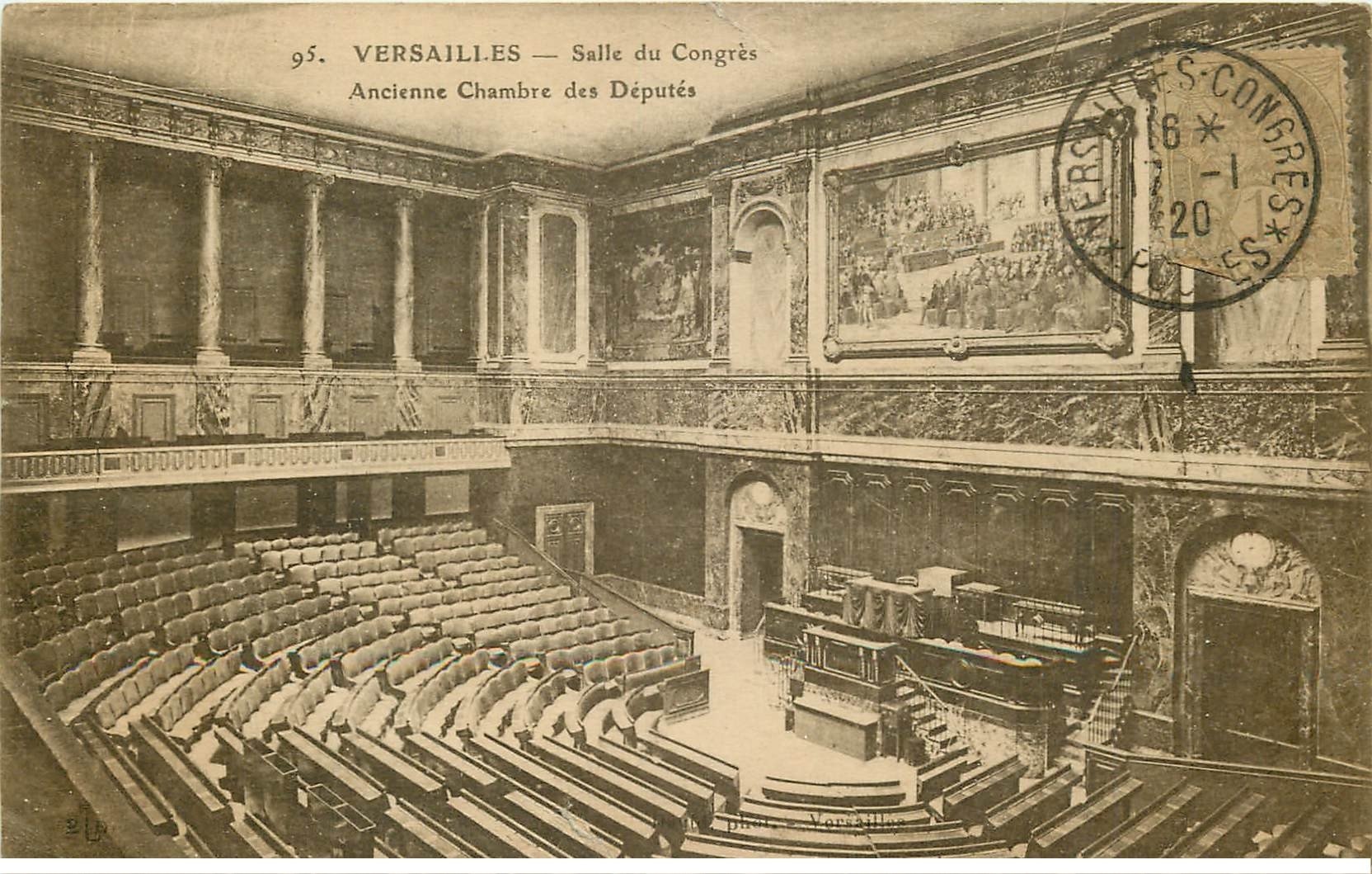 carte postale ancienne 78 VERSAILLES. Salle des Congrès 1920