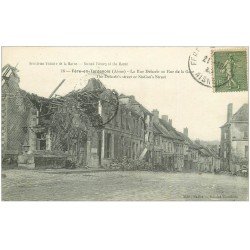 carte postale ancienne 02 FERE-EN-TARDENOIS. Rue Debarle ou Rue de la Gare 1923