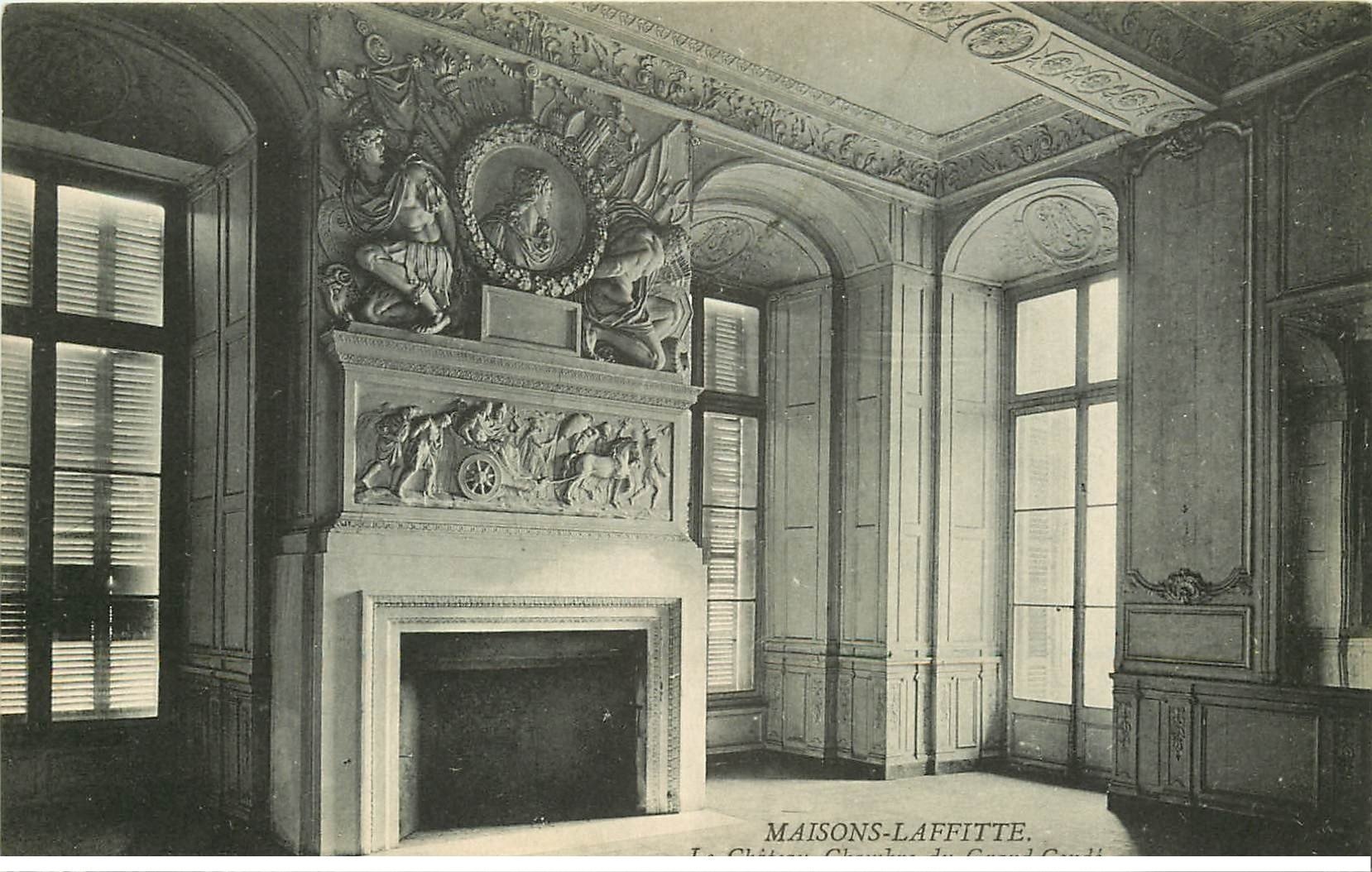 carte postale ancienne 78 MAISONS-LAFFITTE. Le Château Chambre Grand Condé