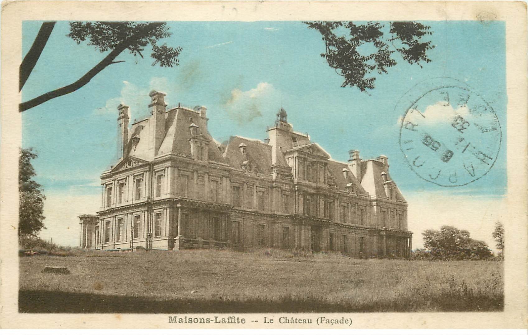 carte postale ancienne 78 MAISONS-LAFFITTE. Le Château 1933