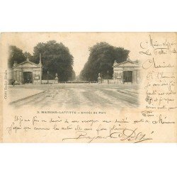 carte postale ancienne 78 MAISONS-LAFFITTE. Entrée du Parc 1903