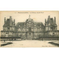 carte postale ancienne 78 MAISONS-LAFFITTE. Le Château de Mansart avec Cyclistes 1924