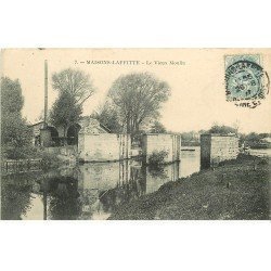 carte postale ancienne 78 MAISONS-LAFFITTE. Le Vieux Moulin 1907
