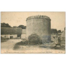 carte postale ancienne 14 COURSEULLES. Colombier Grande Ferme (petite restauration) 1907