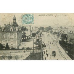 carte postale ancienne 78 MAISONS-LAFFITTE. Avenue Longueil et Parc 1907