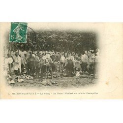 carte postale ancienne 78 MAISONS-LAFFITTE. Cabinet de toilette Champêtre au Camp 1908