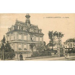 carte postale ancienne 78 MAISONS-LAFFITTE. La Mairie 1925