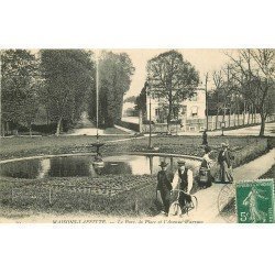 carte postale ancienne 78 MAISONS-LAFFITTE. Place et Avenue Wagram