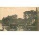 carte postale ancienne 78 ANDRESY. Péniche et Moulin dans l'ile. Fine rainure