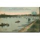 carte postale ancienne 78 ANDRESY CONFLANS. La Pêche en barques 1925