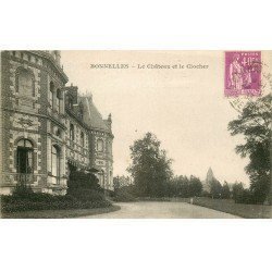 carte postale ancienne 78 BONNELLES. Le Château et Clocher 1933