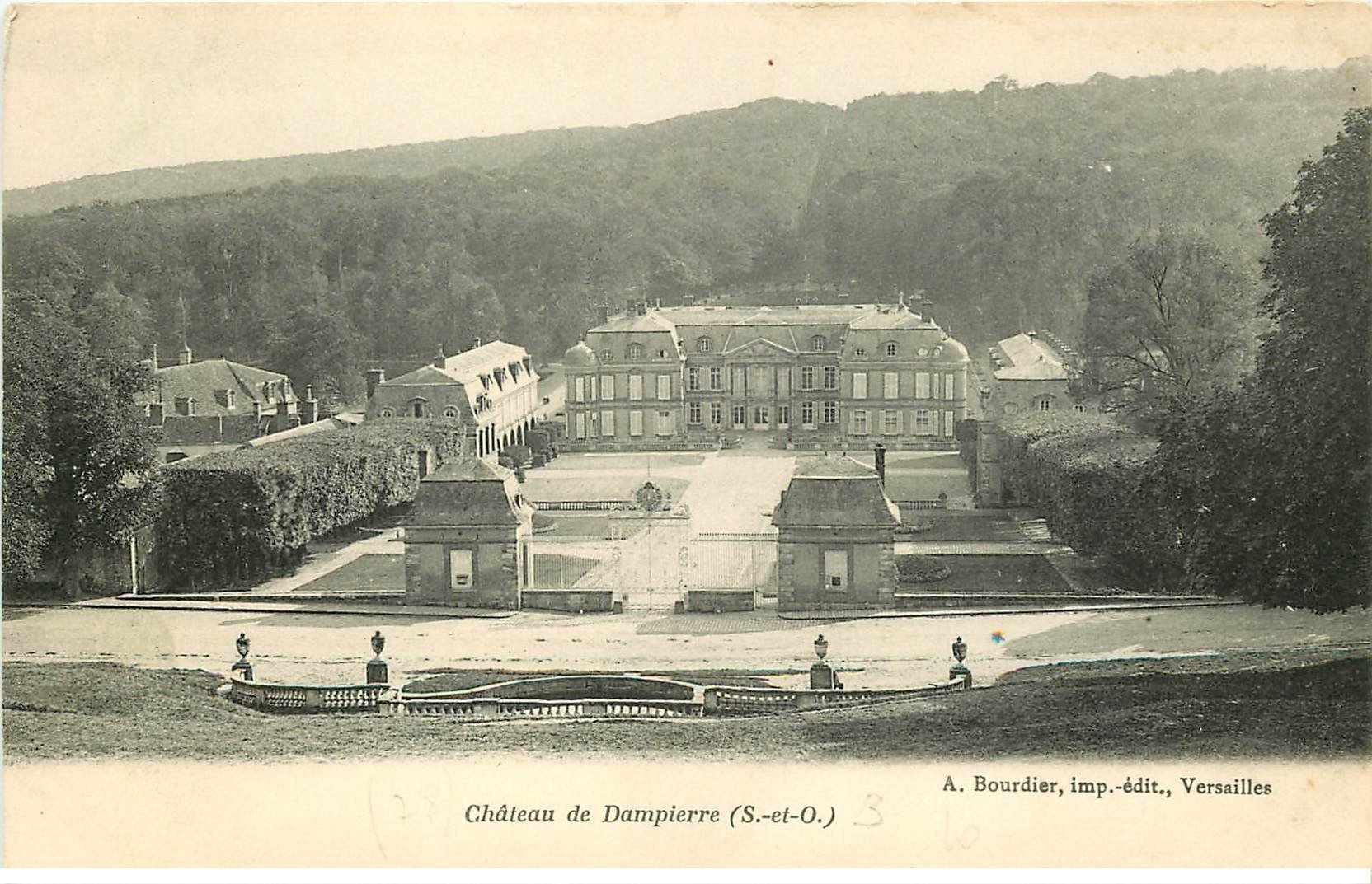 carte postale ancienne 78 CHATEAU DE DAMPIERRE