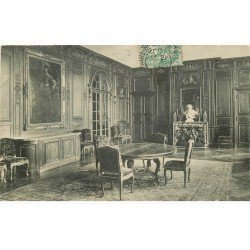 carte postale ancienne 78 CHATEAU DE DAMPIERRE. salle à Manger 1905
