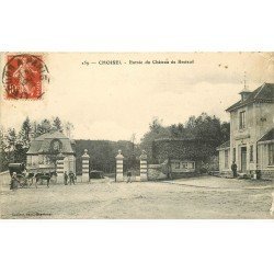 carte postale ancienne 78 CHOISEL. Château de Breteuil 1913 animation