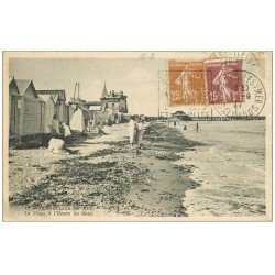 carte postale ancienne 14 COURSEULLES. La Plage 1927