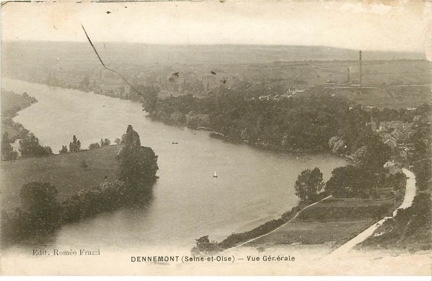 carte postale ancienne 78 DENNEMONT 1921