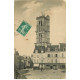 carte postale ancienne 78 MANTES. Tour Saint-Maclou vue 1908 Hôtel de Bretagne