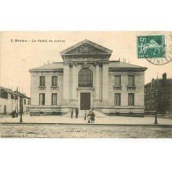 carte postale ancienne 78 MANTES. Le Palais de Justice 1909